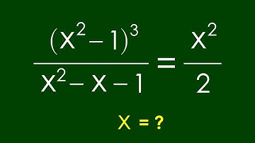 A Nice Algebra Problem | Math Olympiad Solve for x=?