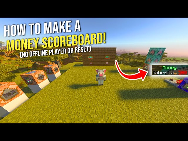 How to Make a Money Scoreboard on Minecraft Bedrock class=