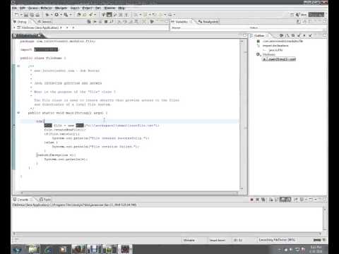 What is the purpose of the File class Java