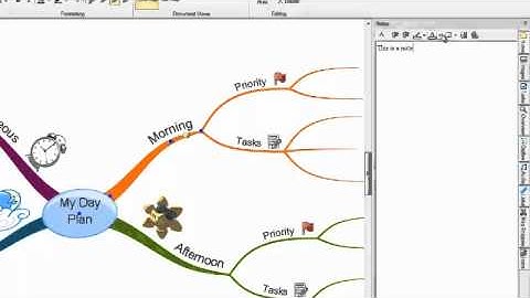 iMindMap 6 - Inserting Notes