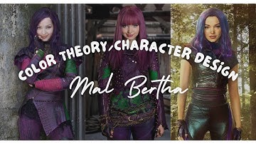 Color Theory/Character Design: Mal from Descendants (Vertical Video)