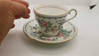 Aynsley China Pembroke Modern Teacup & Saucer