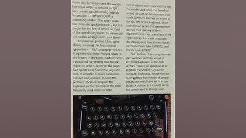 Read in 2 min: Why are the letters on the QWERTY keyboard arranged that way ?