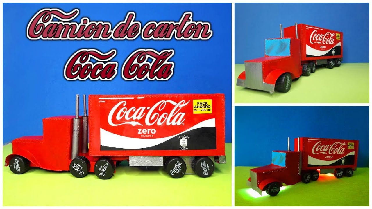 Manualidades Con Cartón Camión De Coca Cola Diy Coca Cola Youtube 