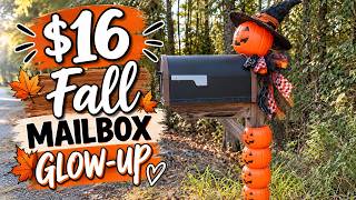 Turning Cheap Plastic Pumpkins Into the CUTEST Mailbox Decor