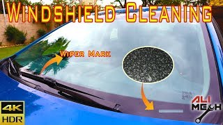 How to Clean Windshield and Protect it from winter| Removing wipers mark and water spot | ALIMECH