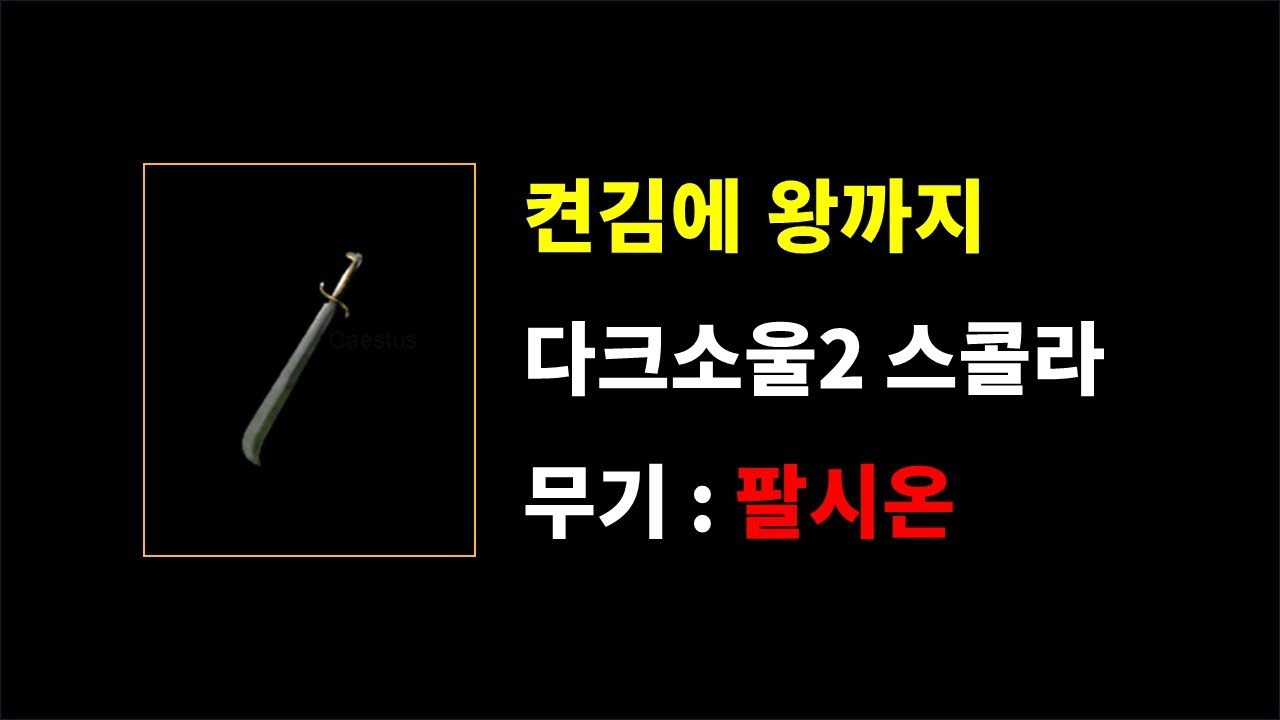 [켠왕] 다크소울2 스콜라 : 팔시온 편