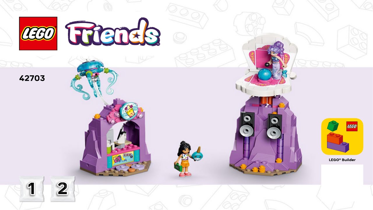 Friends - Mermaid Roller Coaster Ride LEGO instructions