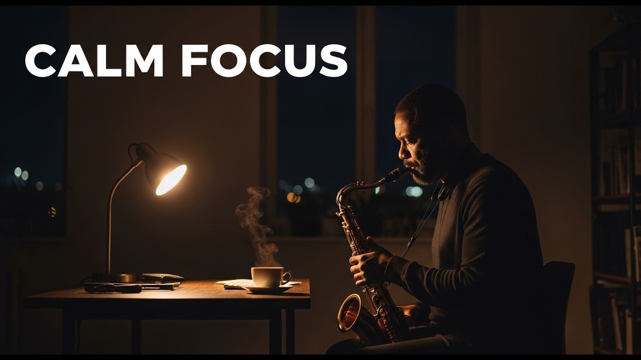 Smooth Night Jazz ☕  Calm Your Mind, Focus Deep & Work in Peace 1 Hours