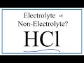 Understanding HCl and Electrolytes