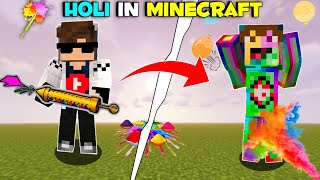 Making Holi in Minecraft with Villagers Gone wrong 😨 || Funny Video ||