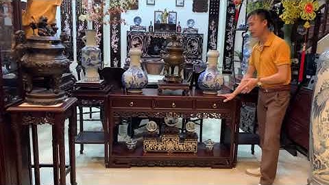 Kệ Ti Vi Triện Nhỏ - Bàn Ghế Cổ - Trường Kỷ Gỗ - Nội Thất Nhà Gỗ - Tràng Kỷ Xưa - Sập Gụ Tủ Chè Xưa