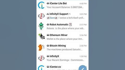 Telegram Crypto Bot Series - ICenter, InfinityX & Robot Automatic(Updates and Zoom Meeting Info)