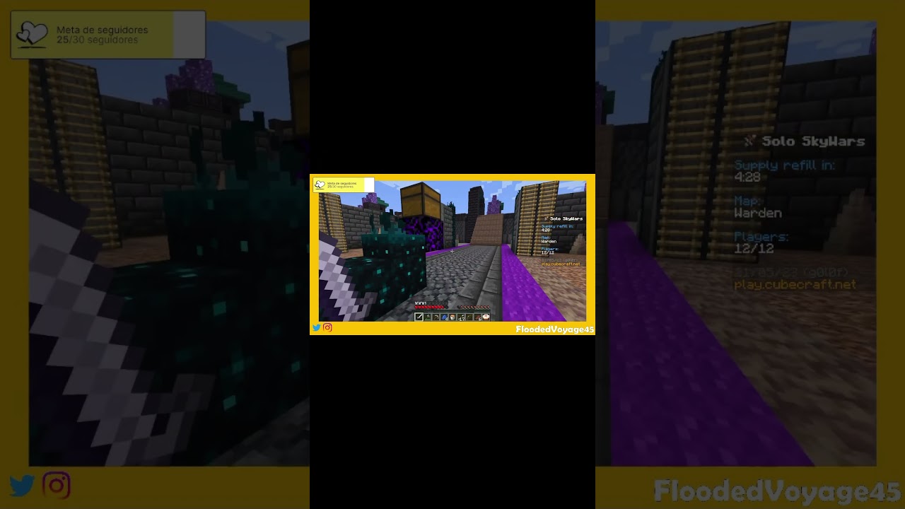 Armadura de Netherite en SkyWars CubeCraft - play.cubecraft.net 