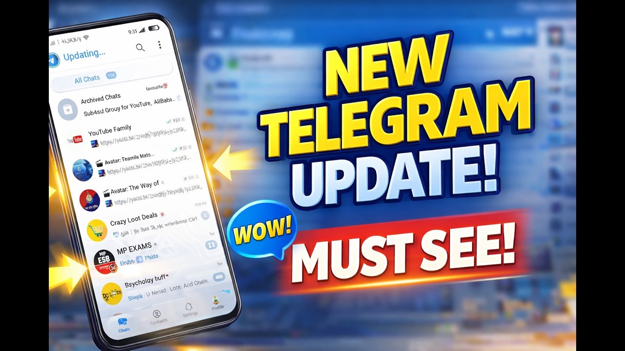 Telegram New Update 2026 😱 | Fresh Layout, Cleaner Design & Powerful Features Explained! 