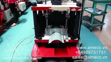 Metal Roof Ridge Cap Roll Forming Machine Máy Cán Úp Nóc Sóng Ngói