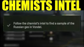 how to &quot;follow the chemist intel to find a sample of the Russian gas in vondel&quot; | Chemist sources