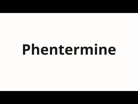 How to pronounce Phentermine - YouTube