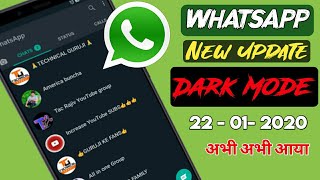 WhatsApp new update official dark mode theme 2020 | Whatsapp Dark Mode Theme 2020 screenshot 4