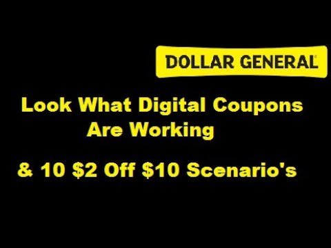 10 Scenario’s for $2 off $10 @ Dollar General 9/24-9/26/17 ——Dollar General Couponing