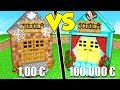 SCUOLA DA 1€ contro SCUOLA DA 100.000€ su MINECRAFT!