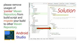 please Remove usages of jcenter() maven repository from your build scripts and migrate your build
