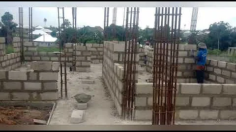 Building in Ghana | Block work super structure begins