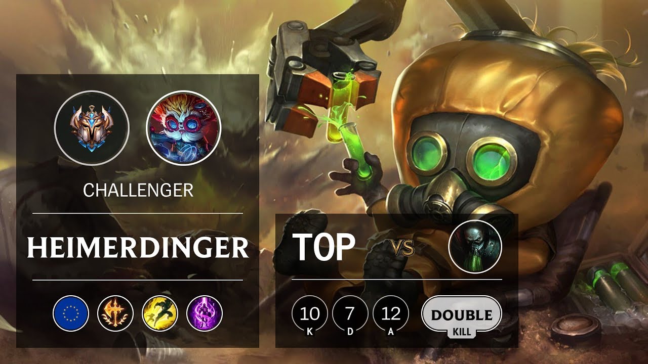 Heimerdinger Top vs Urgot - EUW Challenger Patch 9.24