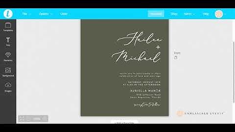 How to Edit Your Wedding Invitations on Templett - Unmeasured Events