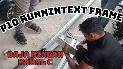 tutorial bikin frame LED p10 dari baja ringan part 1
