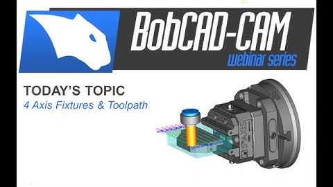 4 Axis Fixturing Toolpaths | BobCAD-CAM Webinar series