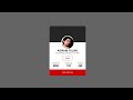 Animated Profile Card UI css/awesome animated Profile Card UI css