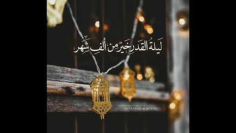 سورة القدر بصوت الشيخ القارء ماهر المعيقلي حالات (واتس اب)