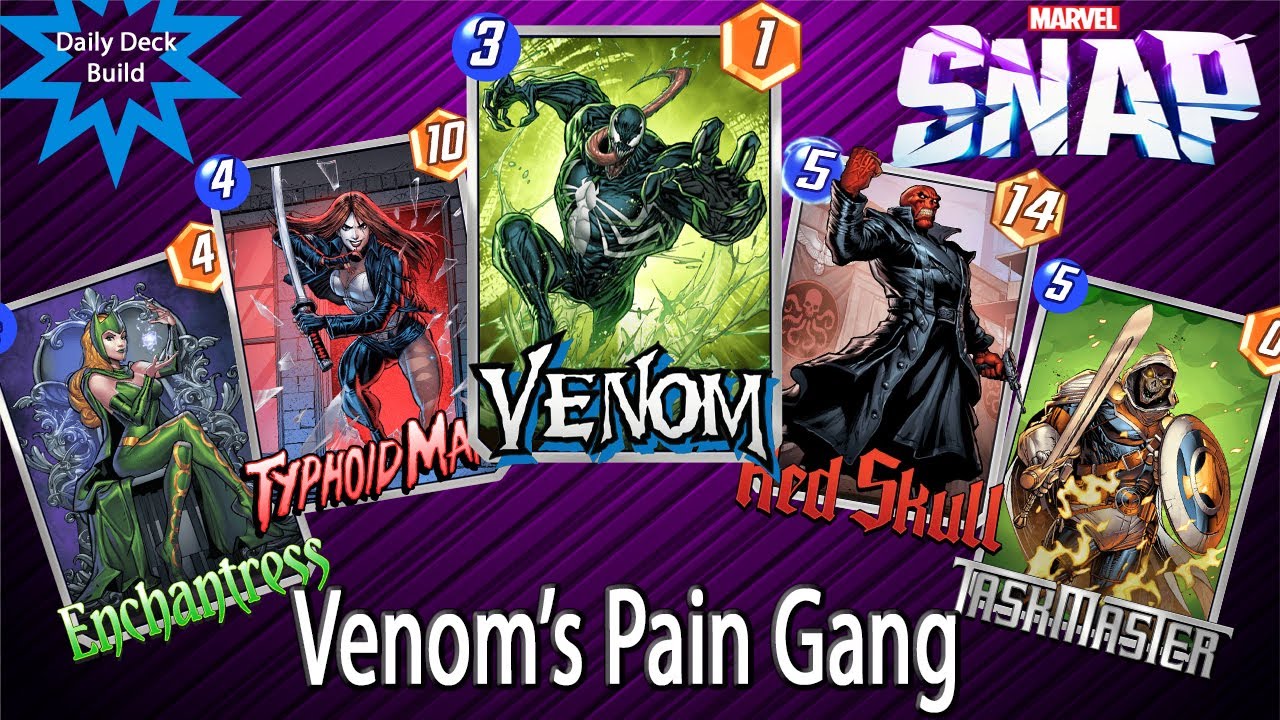 Venom's Pain Gang - Red Skull/Typhoid Mary Deck - Marvel Snap Gameplay   Infinite Rank