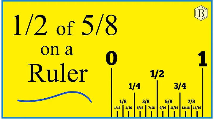 How to Find 1/2 of 5/8 on a Ruler or Tape Measure