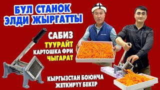 САБИЗ туурагыч жана ФРИ чыгаргыч станок ар бир ҮЙДӨ болушу керек ~ 6800 сомдон ДАРЕГИҢИЗГЕ жетет