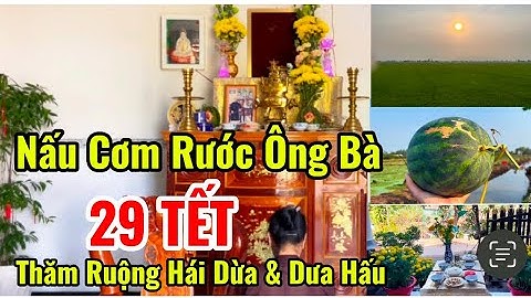 Nấu Mâm Cơm Chay Cúng Rước Ông Bà Ngày 29 Tết - Thăm Ruộng Thu Hoạch Trái | Hoa bằng lăng channel