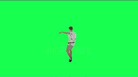 3d animated tourist man dancing right angle chroma key buy in telegram bio
