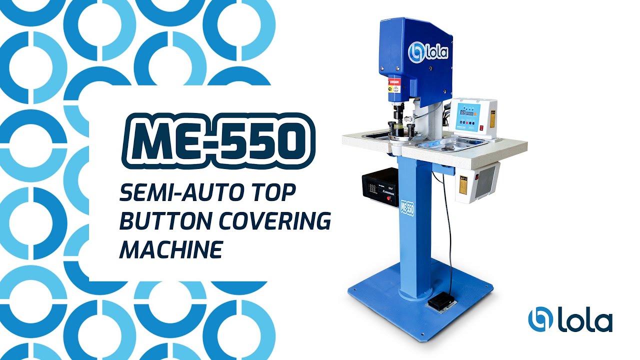 SEMI AUTO TOP BUTTON COVERING MACHINE - YouTube