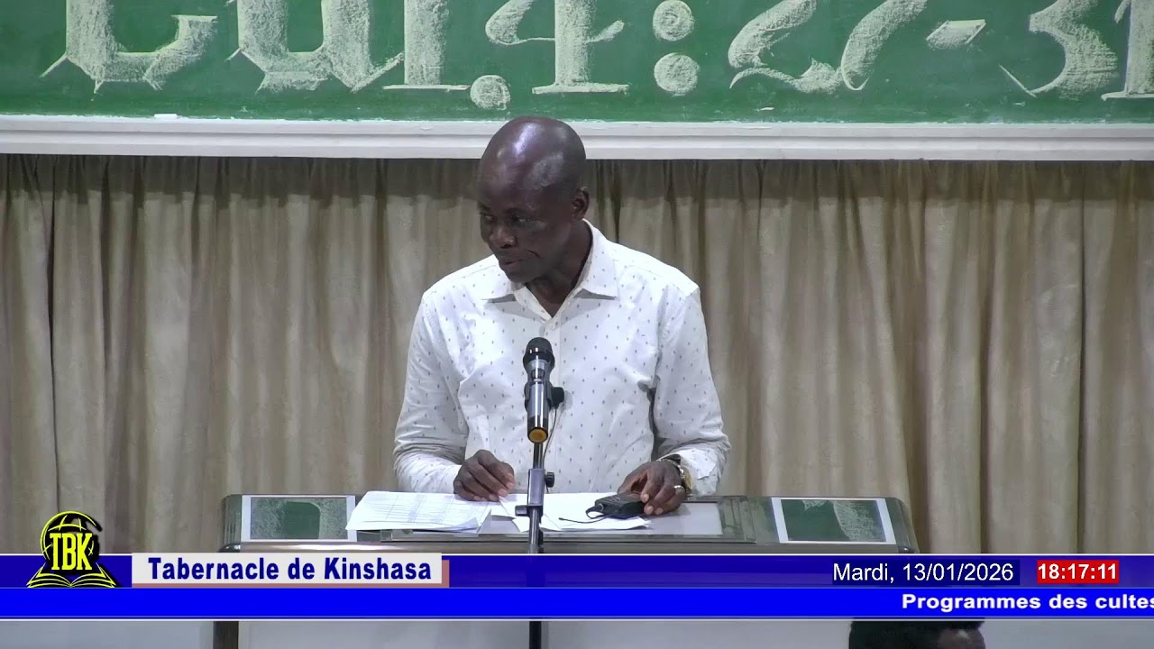 Thème : La Semence n'héritera pas avec la balle. Galates  4 : 27 - 31. Past Valentin LUMUANGA