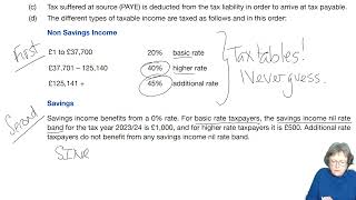 Chapter 2 – Income tax computation (part 2) -  ACCA TX-UK Taxation (FA 2023) lectures