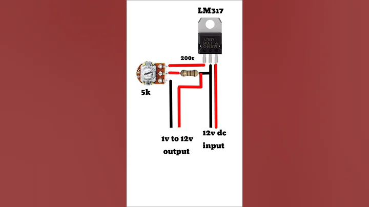 1v to 12v Adjustable voltage regulator circuit #LM317 #voltage regulator