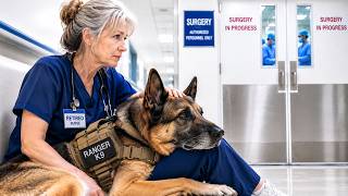 Nobody Could Move the SEAL’s Aging K9—Then the Retired Nurse Sat Beside Him