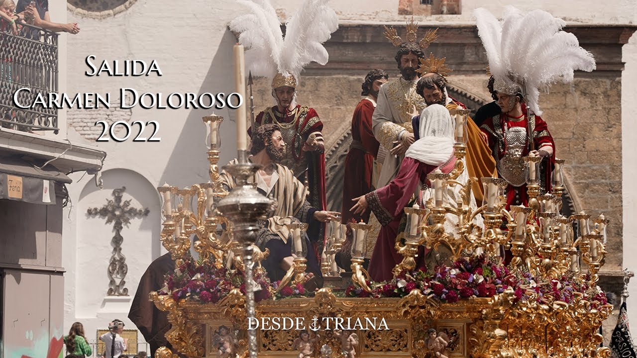 [4K] SALIDA MISTERIO CARMEN DOLOROSO | PASIÓN DE LINARES | 2022