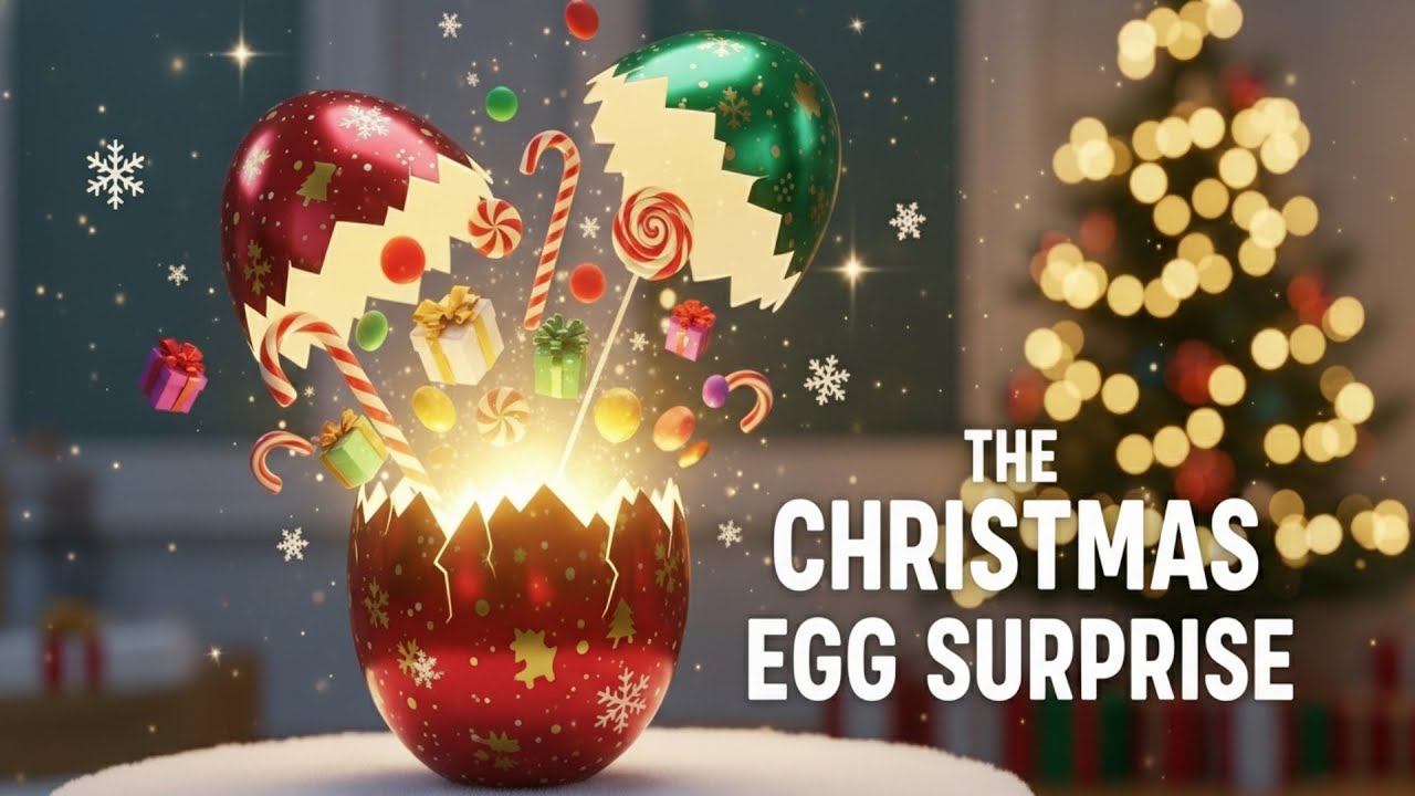 The Christmas Egg Surprise  Magical Holiday Eggs 3D Pixar Anime Kids Song