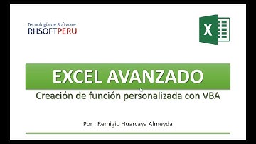 Como crear una función con VBA