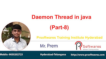 Daemon thread in multithreading in java | PrSoftwares