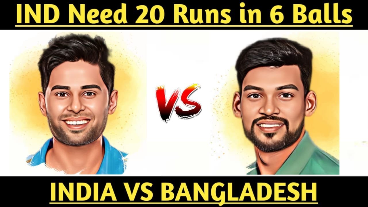 IND Need 20 Runs In 6 Balls | INDIA vs BANGLADESH | T20 | Cricket 19 ...