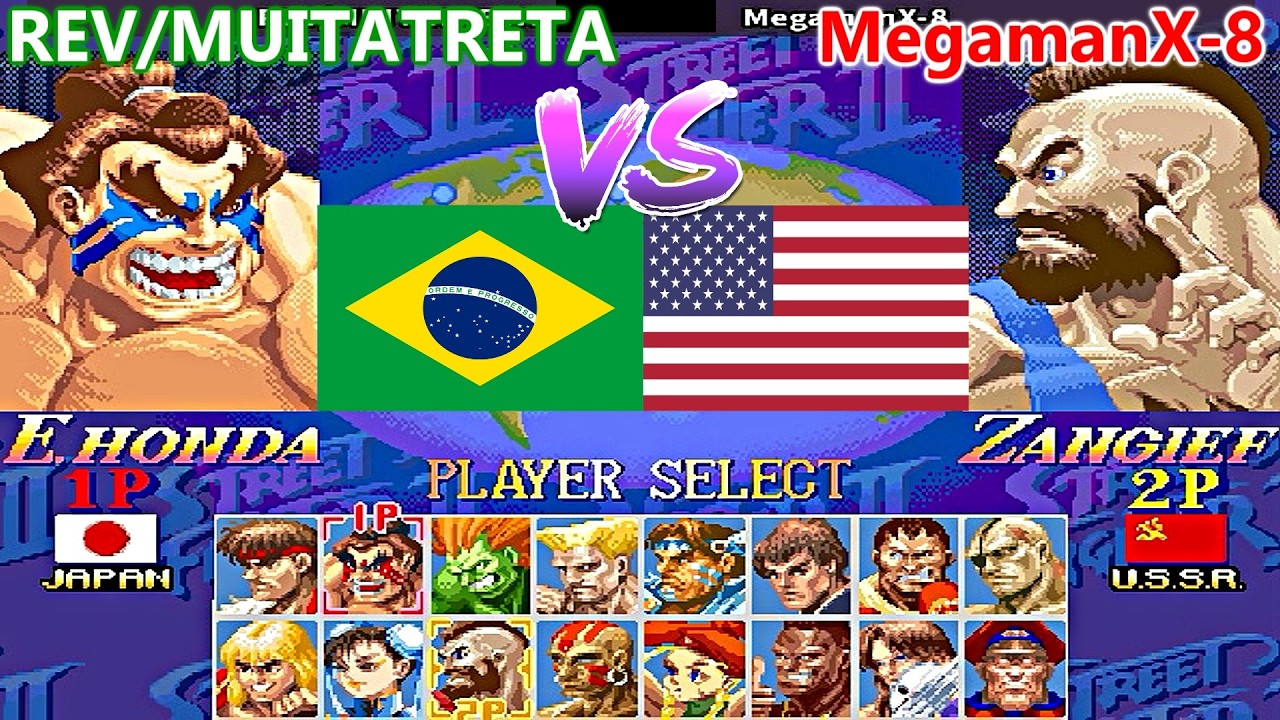 Super Street Fighter II X: Grand Master Challenge - REV/MUITATRETA vs MegamanX-8