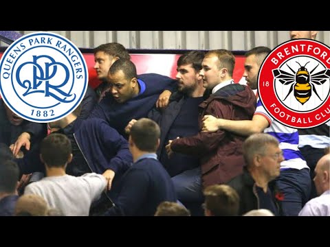  New Update  Brentford 3-1 Qpr *pitch invader Limbs and scraps after the game between Brentford and Qpr hooligans